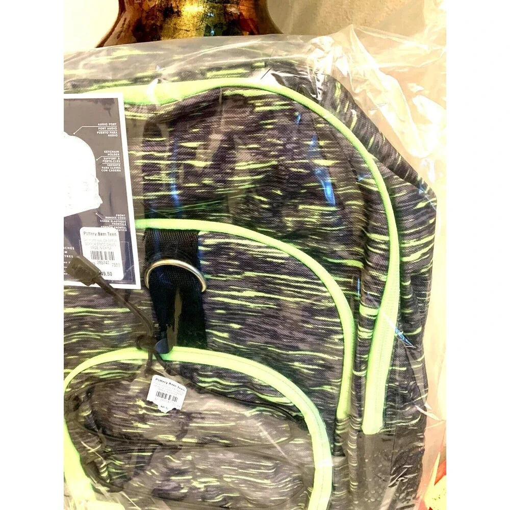 School Pottery Barn kids LARGE BACKPACK + LUNCH SET🚀 Travel bag sport boy green